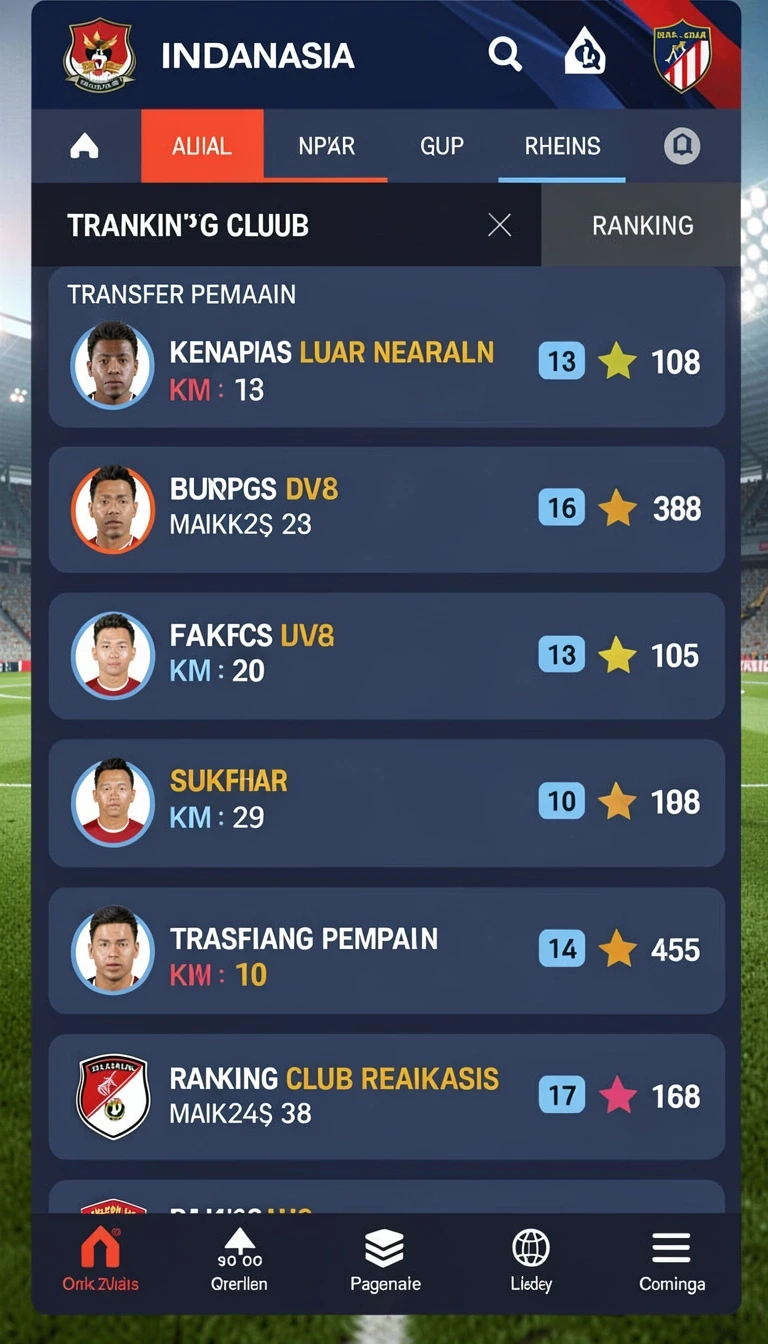 Tampilan antarmuka fxone789 di Android